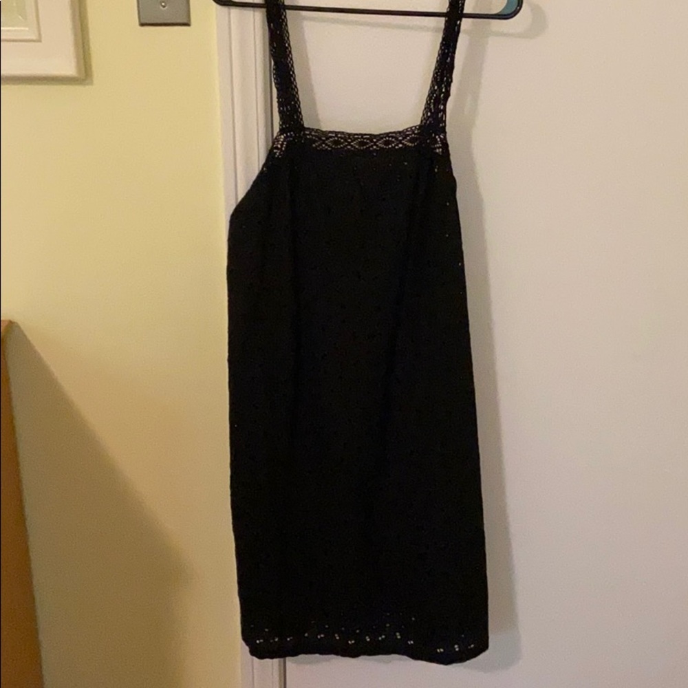 Floral Lace Black Dress